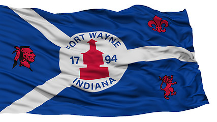Image showing Isolated Fort Wayne City Flag, United States of America