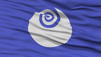 Image showing Closeup Ibaraki Japan Prefecture Flag
