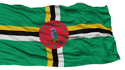 Image showing Isolated Dominica Flag