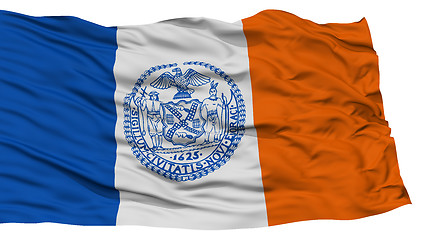 Image showing Isolated New York City Flag, United States of America