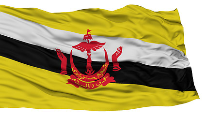 Image showing Isolated Bandar Seri Begawan City Flag