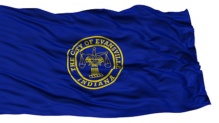 Image showing Isolated Evansville City Flag, United States of America