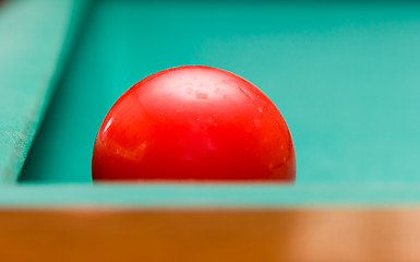 Image showing Red Billiard Ball