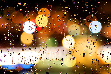 Image showing Drops on window