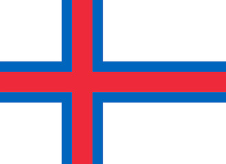 Image showing Colored flag of Faroe Islands