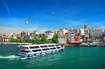 Image showing Cityscape with Galata Tower