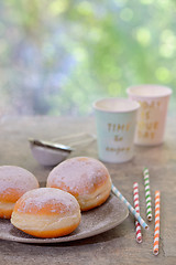 Image showing Fresh tasty donuts 