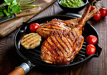 Image showing Freshly grilled Tomahawk steak