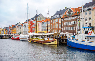 Image showing Nyhavn channel, Copenhagen