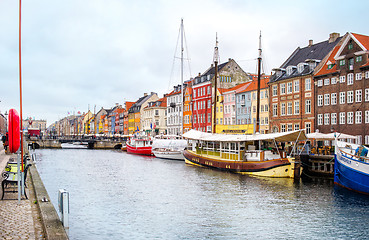 Image showing Nyhavn channel, Copenhagen