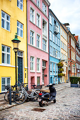 Image showing Colorful hauses of Nyhavn, Copenhagen
