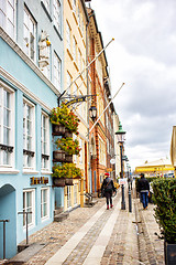 Image showing Colorful hauses, Nyhavn, Copenhagen