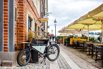 Image showing Nyhavn restaurant street