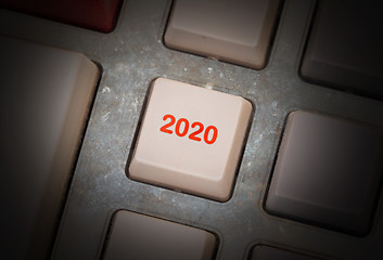 Image showing Text 2020 button