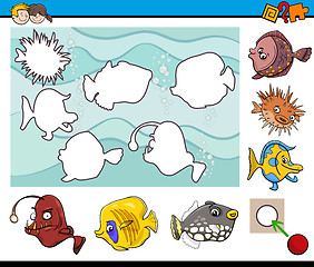 Image showing educational activity with fish