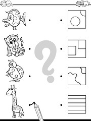 Image showing match elements coloring game