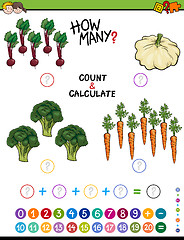 Image showing educational addition worksheet for kids