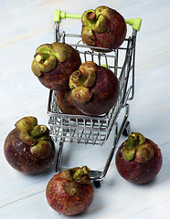 Image showing Arrangement of Fresh Mangosteen