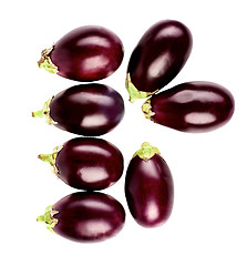 Image showing Raw Small Eggplants