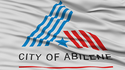 Image showing Closeup of Abilene City Flag