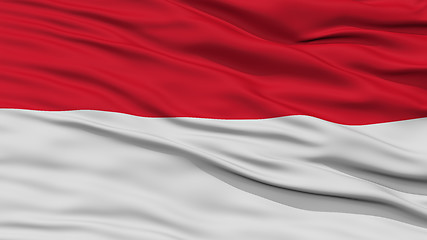 Image showing Closeup Indonesia Flag