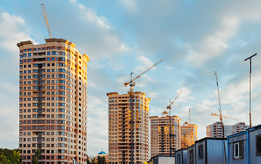 Image showing Construction Site Of Residental District