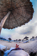 Image showing magical tunisian beach 