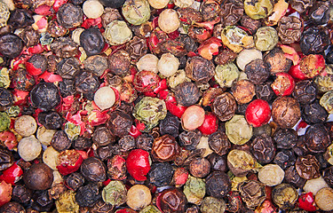 Image showing color pepper background