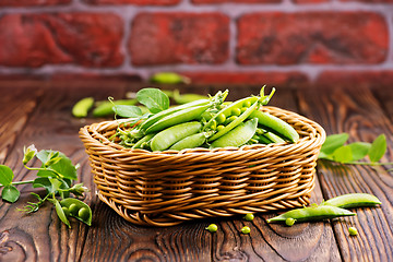 Image showing green peas