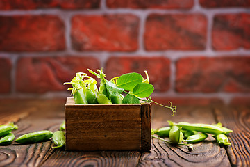 Image showing green peas