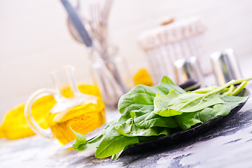 Image showing raw spinach