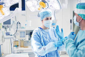 Image showing surgeons in operating room at hospital
