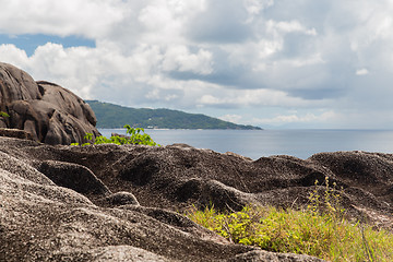 Image showing view to indian ocean from seychelles island