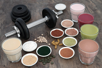 Image showing Weight Training Equipment and Supplements