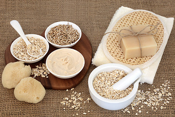 Image showing Natural Oat Skincare Treatment
