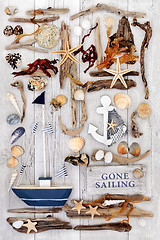 Image showing Abstract Sailing and  Nautical Theme