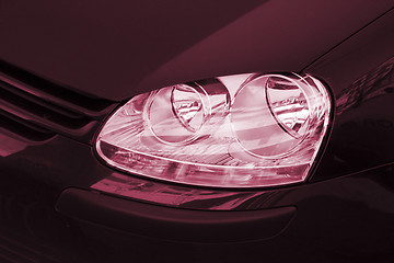 Image showing Car headlight.