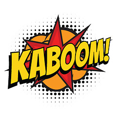 Image showing kaboom comic word