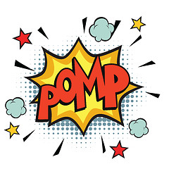 Image showing pomp comic word