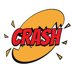 Image showing crash comic word