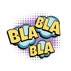 Image showing bla comic word