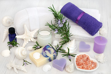 Image showing Rosemary Herb Aromatherapy Spa