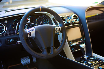 Image showing Luxury car Interior