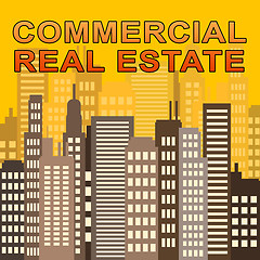 Image showing Commercial Real Estate Means Offices Sale 3d Illustration