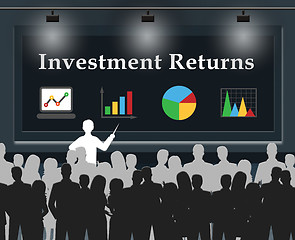 Image showing Investment Returns Means Shares Roi 3d Illustration