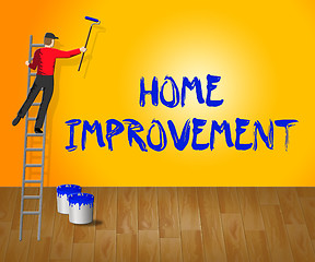 Image showing Home Improvement Indicates House Renovation 3d Illustration