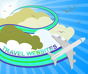 Image showing Travel Websites Means Tours Explore 3d Illustration