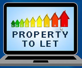 Image showing Property To Let Representing For Rent 3d Illustration