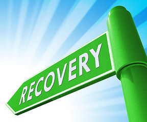 Image showing Recovery Sign Showing Get Back 3d Illustration