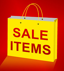 Image showing Sale Items Displays Discount Promo 3d Illustration